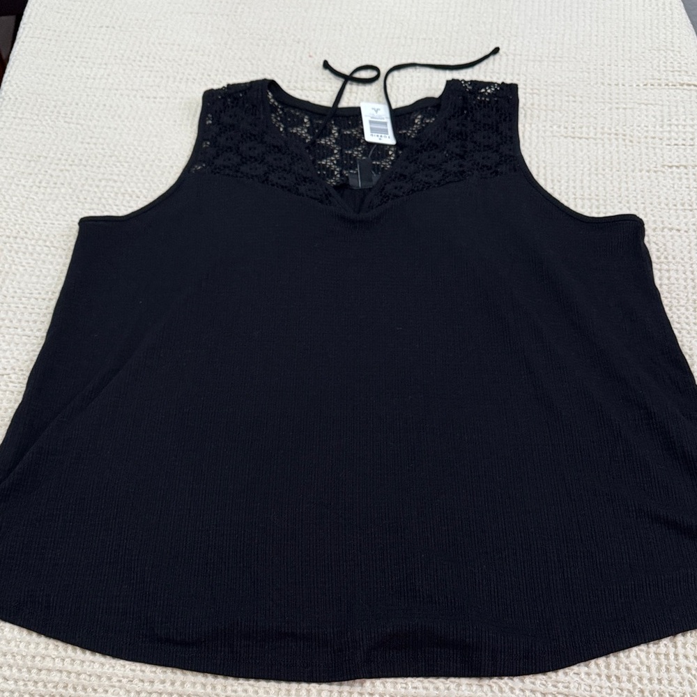 Women’s Plus Size Torrid Black Lace Tank Top
